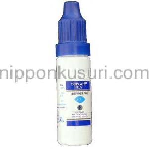 トロピカミド / フェニレフリン塩酸塩, Tropicacyl Plus,  0.8%/ 5% 5ML 点眼薬 (Sunways) ボトル