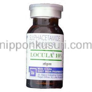 塩化スルファセタミド, Locula, 10% 10ML 点眼薬 (East India Pharma) ボトル