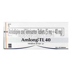 アムロング TL, テルミサルタン 40mg  / アムロジピン 5mg, 錠剤, 箱表面