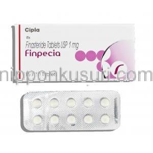 フィンペシア 1mg 錠 (Cipla) 箱、錠剤