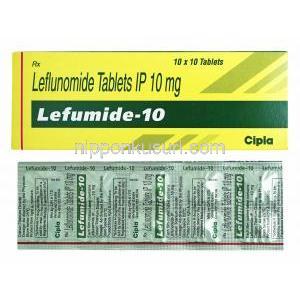 レフマイド (レフルノミド) 10mg 箱、錠剤
