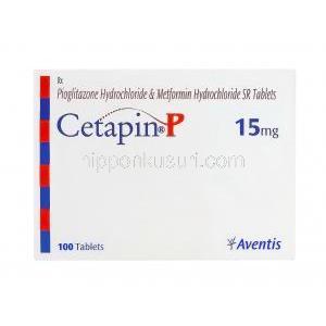 Cetapin P, Generic ACTOplus MET, BioDib-M15, ピオグリタゾン/メトホルミン 15mg 箱