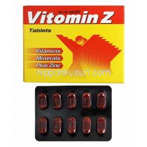 ビトミンZ (マルチビタミン/ マルチミネラル) 箱、錠剤