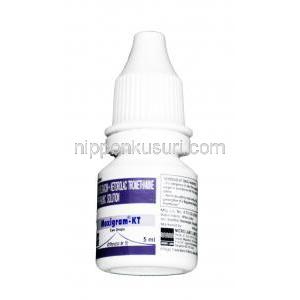 モキシグラム KT 点眼薬 , ケトロラック  0.5%w/v / モキシフロキサシン 0.5% w/v, 点眼薬 5ml, ボトル