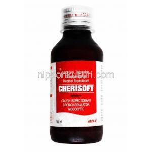 チェリソフト 去痰薬 (アンブロキソール/ グアイフェネシン/ テルブタリン) ボトル