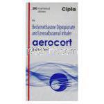 ベクロメタゾン / レボサルブタモール, Aerocort, 20 mdi 50mcg 50 mcg 吸入剤 (Cipla)