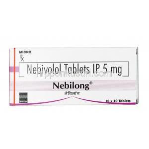 ネビロング, ネビボロール 5 mg, 錠剤, 箱表面