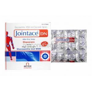 ジョインテイス DN (グルコサミン/ ジアセレイン/ メチルスルホニルメタン) 箱、錠剤