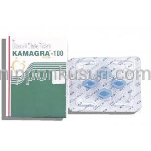 ジェネリック・バイアグラ, Kamagra, クエン酸シルデナフィル 100mg錠 (Ajanta Pharma)