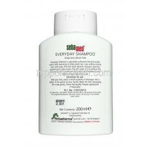 セバメド エブリディ シャンプー , シャンプー 200ml,ボトル 情報