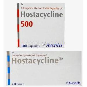 ホスタサイクリン, 塩酸トラサイクリン,  500 mg/250 mg