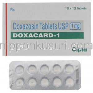 ドクサカード　Doxacard-1、ジェネリックカージュラ、ドキサゾシン1mg