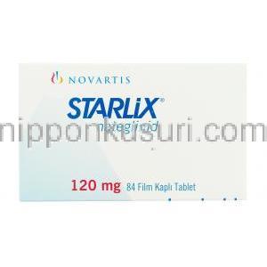 スターリックス  Starlix （スターシス ジェネリック） ナテグリニド 120mg 錠 （ノバルティス社
