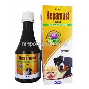 ヘパマスト 肝臓保護ハーブトニック ペット用 箱、ボトル