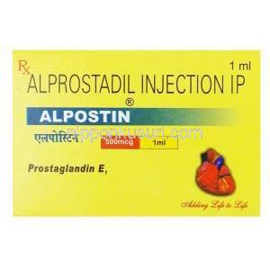 アルポスチン, アルプロスタジル注射, 1ml, 500mcg, 箱