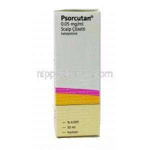 プソルキュタン 頭皮外用薬, カルシポトリオール, 0.005% 30ml, 頭皮外用薬, 箱表面