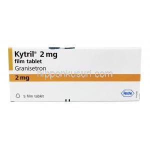 カイトリル (グラニセトロン) 2 mg 5 錠 箱前面