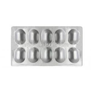 ヌカルニット F,葉酸 1.5 mg/ レボカルニチン 500 mg, 製造元：Emcure Pharmaceuticals, シート