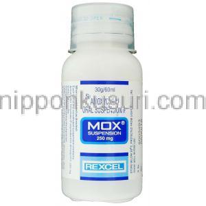 アモキシシリン（クラバモックスジェネリック）,Mox, 250mg / 60ml,  ドライシロップ (Ranbaxy)