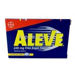 アリーブ,ナプロキセン 220 mg, 製造元：Bayer,箱表面