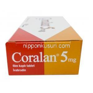 コララン,イバブラジン 5mg, 製造元：Serdia Pharmaceuticals, 箱側面-2