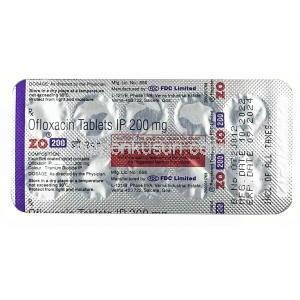 ZO, オフロキサシン 200mg, 製造元：FDC Ltd, シート情報