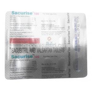 サキュライズ 100,サクビトリル 49 mg / バルサルタン 51 mg 14 錠, 製造元：Sun Pharma, シート情報