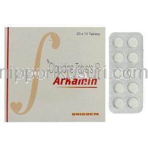 アルカミン Alkamin, クロニジン 100mcg 錠 (Unichem)