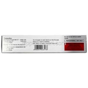 サリスキン軟膏,クロベタゾール0.05%/ サリチル酸 6%  軟膏 20 g,製造元：Entod Pharmaceuticals Ltd, 箱情報