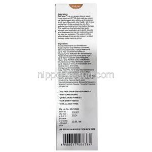 ソルファクター ウルトラ マット シリコーン日焼け止めジェル, ジェル 50 mL, 製造元：Entod Pharmaceuticals Ltd, 箱情報