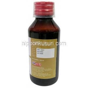 アドバレンシロップ, シロップ（ペット用）100 mL, 製造元：SAVA Healthcare,ボトル情報,製造日, 消費期限
