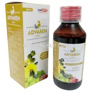 アドバレンシロップ, シロップ（ペット用）100 mL, 製造元：SAVA Healthcare,箱, ボトル
