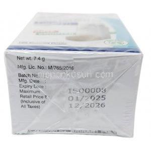 ホルグリン インヘラー, ホルモテロール 4.8mcg/ グリコピロニウム 9mcg, Iインヘラー 120MDI, 製造元：Zydus Cadila, 箱情報, 製造日, 消費期限