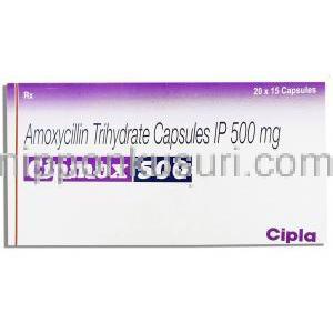 シプモックス Cipmox アモキシシリン 500mg カプセル (Cipla)