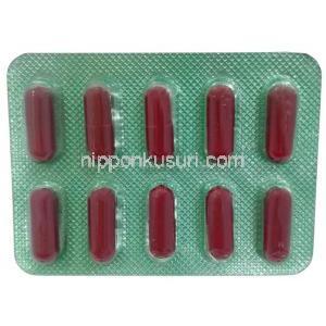 ミニサイクリン, ドキシサイクリン 100 mg, 製造元：Shreya Life Sciences, シート情報