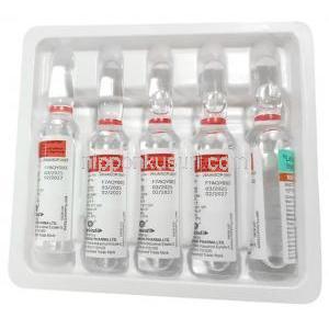 ヌロカインド LC 注射, レボカルニチン 200 mg, アンプル 5 mL X 5本, 製造元：Mankind Pharma,アンプル5本