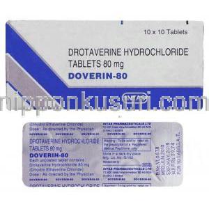ドベラン, ドロタベリン塩酸塩, 80mg 錠 (Intas)