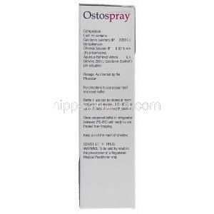 オストスプレー Ostospray, カルシトニン 30 定量 5ml 点鼻用スプレー (Sun Pharma) 成分