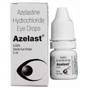 アゼラスト Azelast, オプティバール ジェネリック, アゼラスチン塩酸塩 0.05% 5ml 点眼薬 (Sun Pharma)