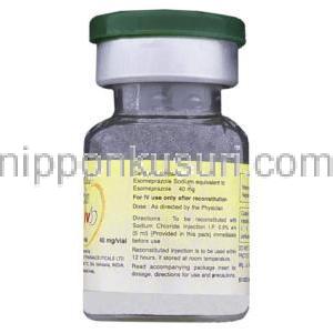 エソメプラゾール(ネキシウム ジェネリック), ネクスプロ Nexpro IV 40mg 注射粉 (Torrent)