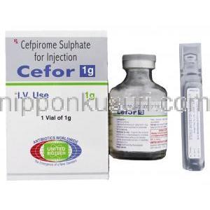 セフピロム（ケイテン ジェネリック）, Cefor 1gm 注射 (United Biotech)