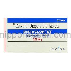 ディスタクロール Distaclor CD, ジェネリックケフラール, セファクロル 250mg カプセル (Baroque Pharma) 箱