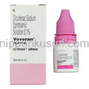 ボベラン Voveran, ジクロード ジェネリック, ジクロフェナクナトリウム 0.1% 点眼薬 (Novartis)