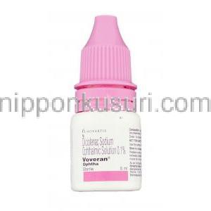 ボベラン Voveran, ジクロード ジェネリック, ジクロフェナクナトリウム 0.1% 点眼薬 (Novartis) ボトル