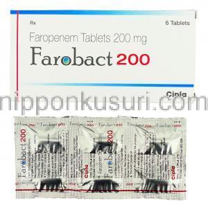 ファロバクト Farobact, ファロネム Faronem, ファロム ジェネリック,  ファロペネム 200mg 錠 (Cipla)