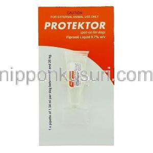 プロテクトール Protektor, フロントラインプラス ジェネリック , Fipronil Liquid フィプロニル 9.7% スポッ