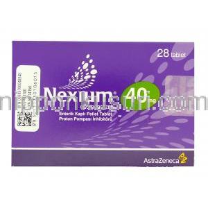 ネキシウム Nexium, エソメプラゾール 40mg 錠 (アストラゼネカ社) 箱