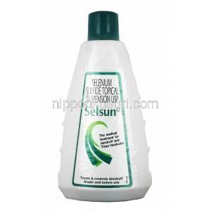 セルサン Selsun, セレニウム硫化物 62.5% x 120ml シャンプー (ファイザー社)