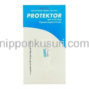 プロテクトール Protektor, フロントラインプラス ジェネリック , Fipronil Liquid フィプロニル 0.67ml スポッ