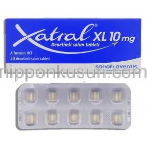 ザラトラルXL,  アルフゾシン塩酸塩（塩酸アルフゾシン） 10mg 錠 (Aventis)